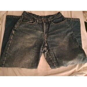 LL Bean Vintage Original Fit/Relaxed Flannel Lined Denim Jeans Women’s 10P